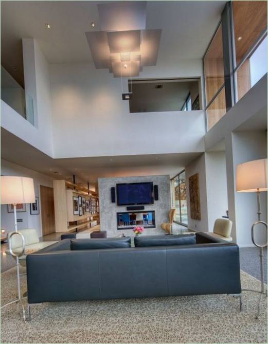 Výhled na město Residence Design interiéru obývacího pokoje
