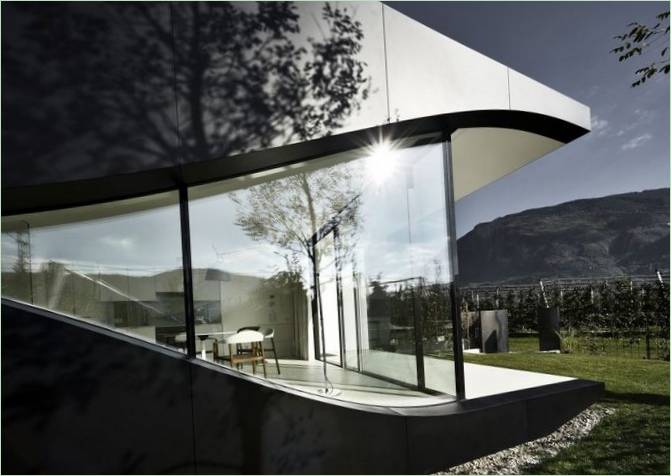 Návrh interiéru The Mirror House od Peter Pichler Architecture v Itálii