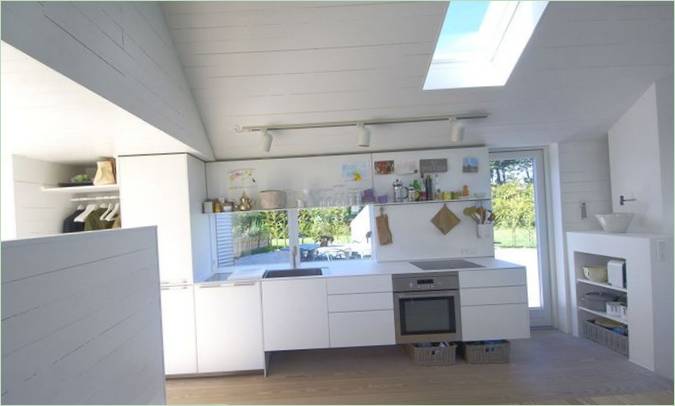 Návrh interiéru kuchyně v Norsku