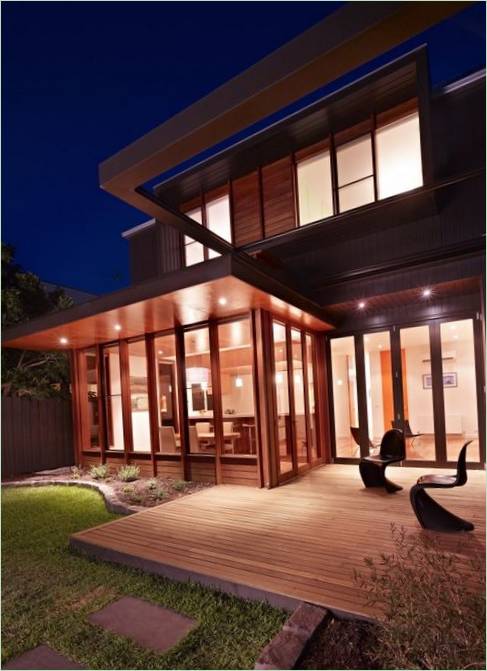 Kombinace stylů v domě Clifton Hill House, Austrálie