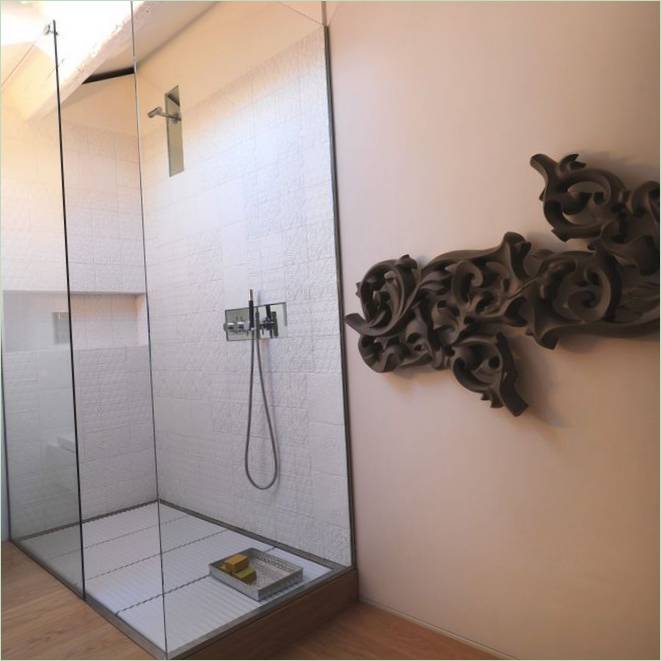Návrh interiéru sprchového koutu od Baldessari e Baldessari