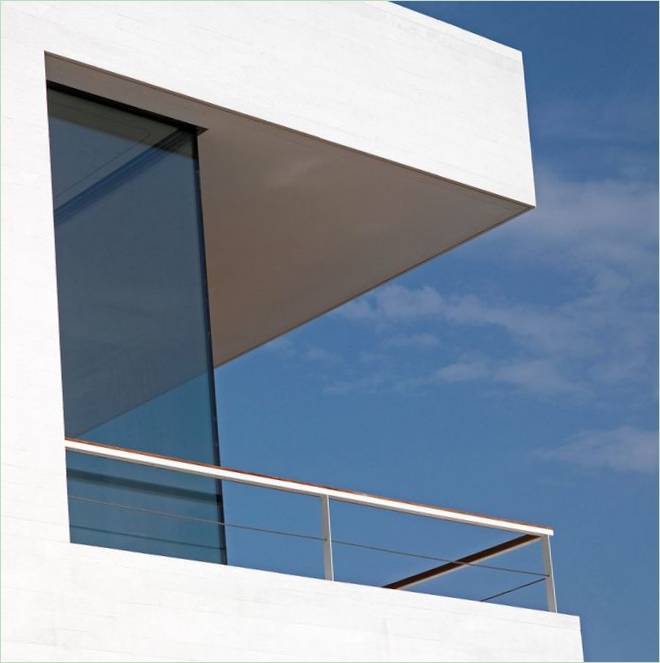 Detailní záběr na balkon