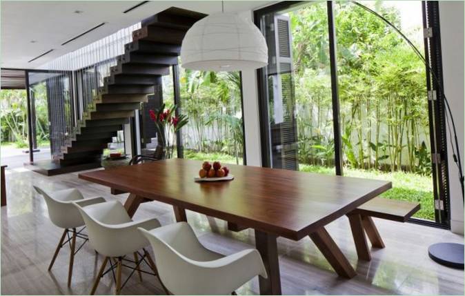 Renovace soukromé vily Vietnam interiérový design