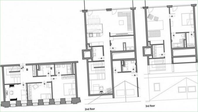 Moderní rekonstrukce trojdomku Cornlofts