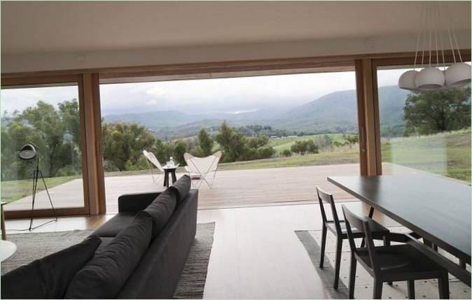 Panoramatická okna rezidence v Healesville