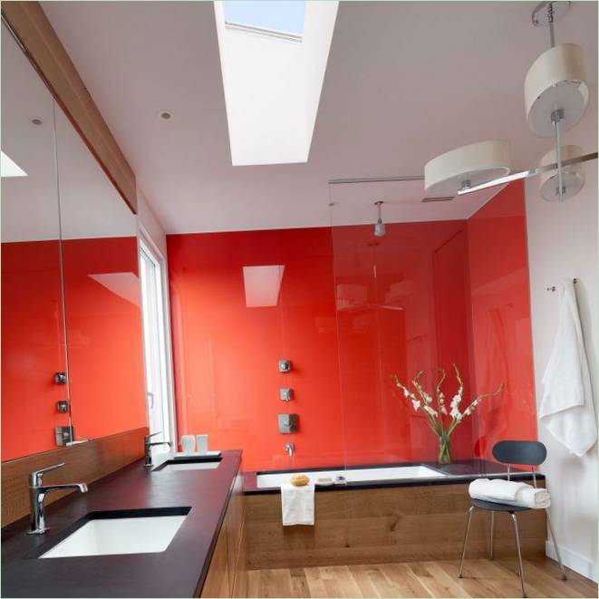 Moderní design interiéru koupelny