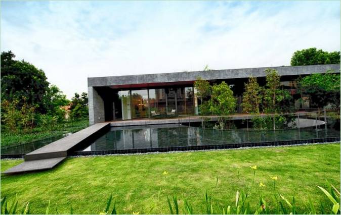 Rezidence Wall House navržená studiem Farm studios