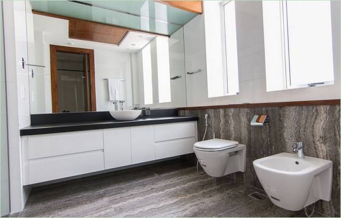 Vila Nikki B Signature Interiors v Dubaji - moderní koupelna