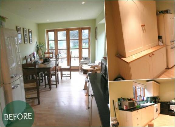 Interiér kuchyně před renovací