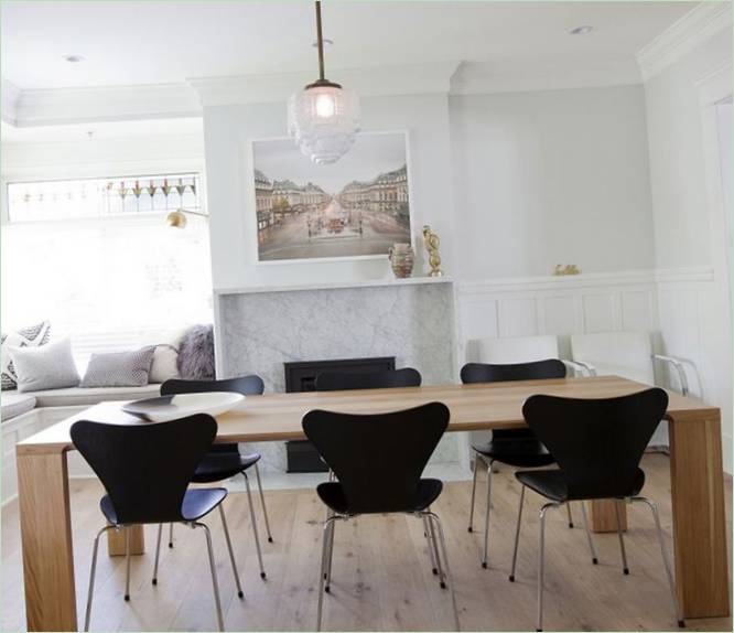 Moderní design interiéru jídelny