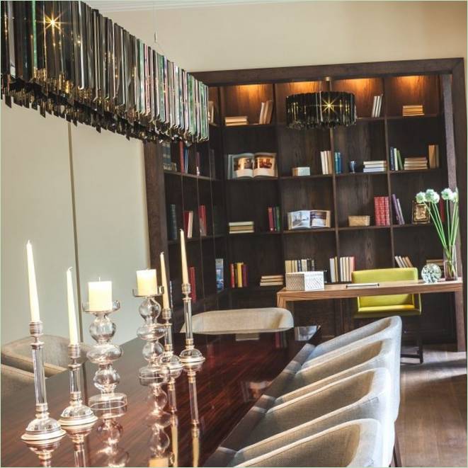Luxusní design interiéru jídelen