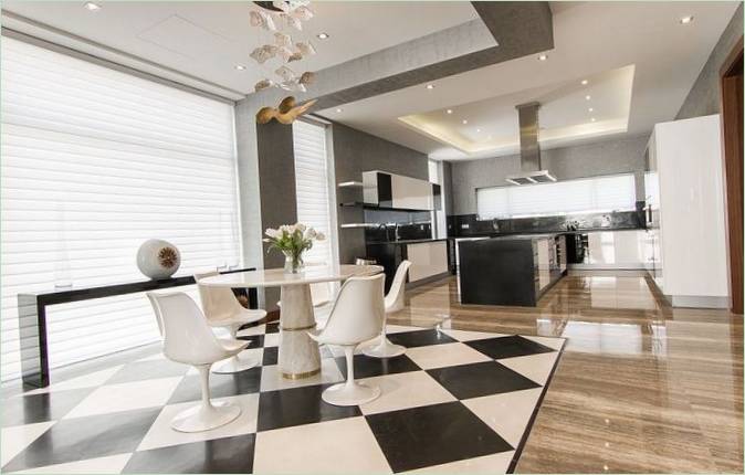 Vila od Nikki B Signature Interiors v Dubaji - kuchyně