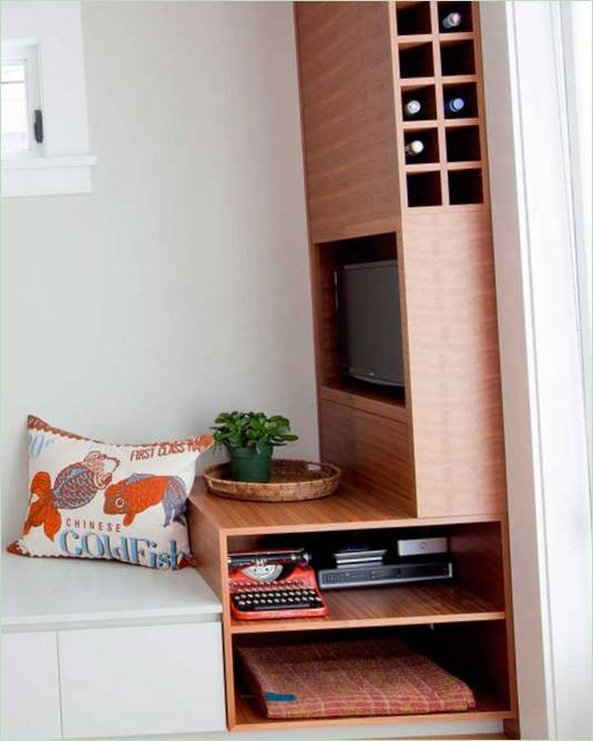 Obývací prostor v moderním designu domu