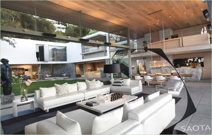 Moderní design interiéru obývacího pokoje