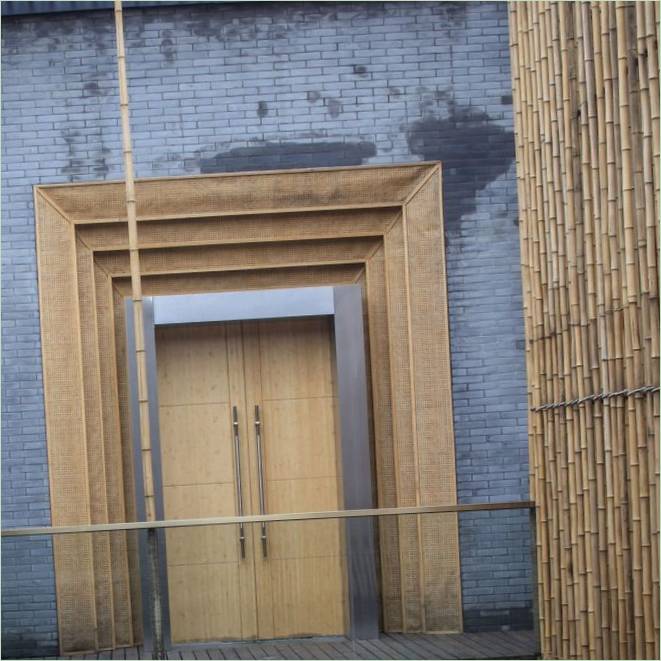Bambusový dům s nádvořím moderní design domu