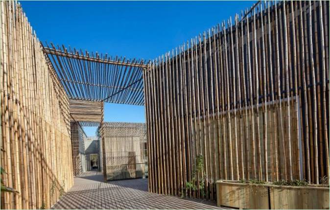 Současný design domu Bamboo Courtyard House