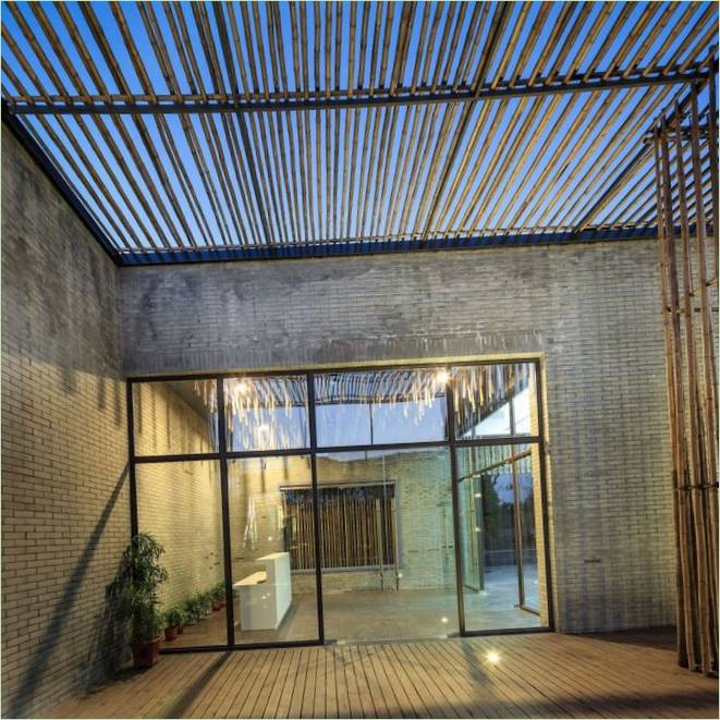 Moderní design domu Bamboo Courtyard House