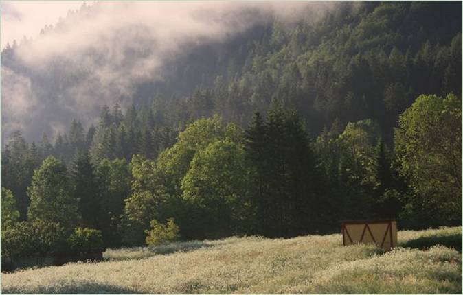 Alpské výhledy a neobvyklé řešení úlu