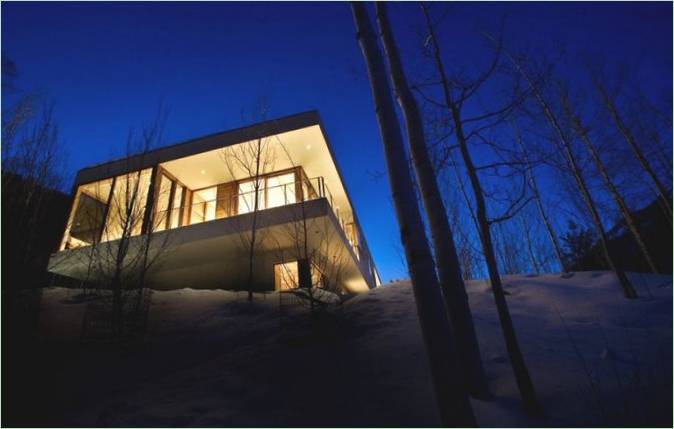 Design luxusního sídla Linear House v Coloradu