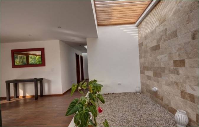 Casa Mirador, interiér horského domu v Ekvádoru