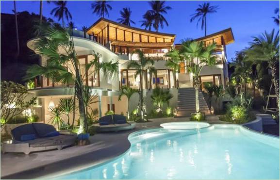 Luxusní design domu snů s bazénem