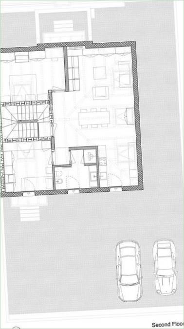 Plán domu Villa G od Lorenza Guzziniho v Itálii