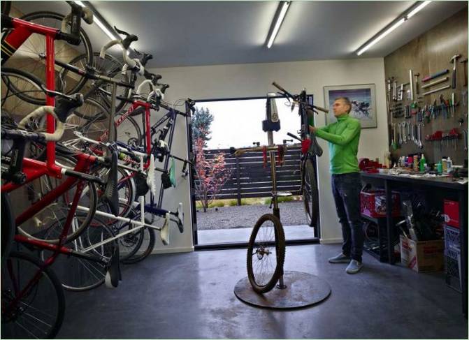Neobvyklý cyklistický dům v Seattlu