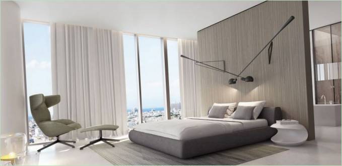 Moderní design interiéru ložnice