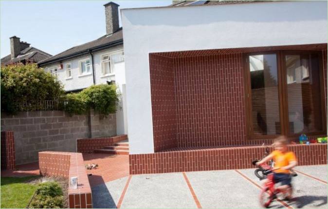 Design domu s průhlednou střechou v Dublinu