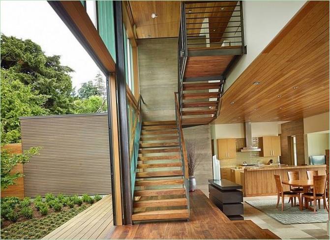 Courtyard House on Lake Washington, Seattle (USA)