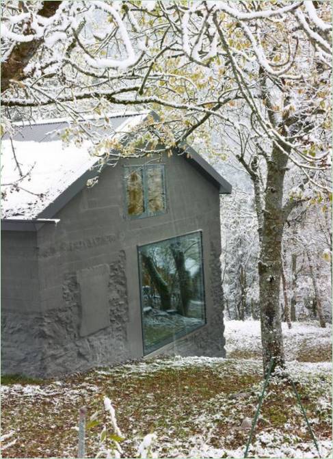 Návrh venkovského domu ve Švýcarsku