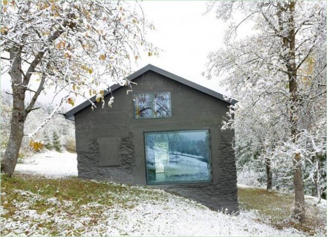 Design venkovského domu ve Švýcarsku