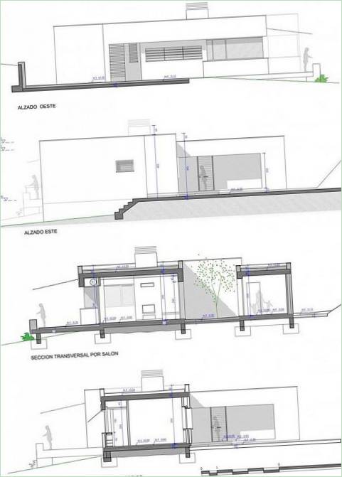 Projekt pro lesní dům ve Španělsku