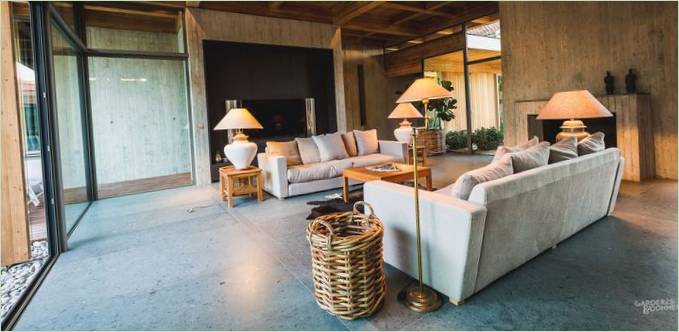 Design interiéru obývacího pokoje vily Oasis