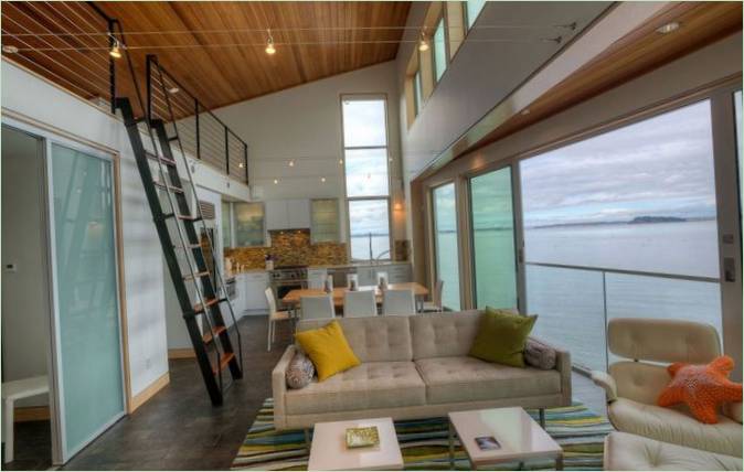 Návrh domu Tsunami od Designs Northwest Architects na ostrově Camano Island