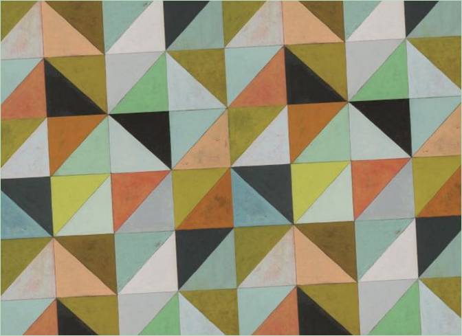 Pestrobarevná mozaika trojúhelníků
