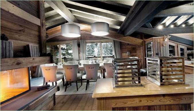 Dům Le Petit Chateau ve francouzských Alpách, Courchevel