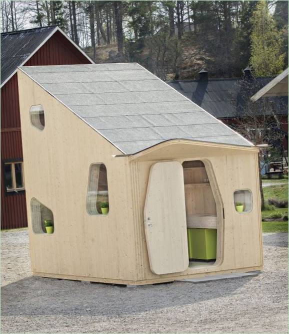 Dřevěný studentský dům od Tengbom Architects