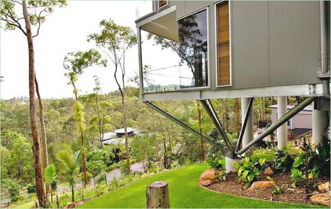 Působivý moderní dům Treetops