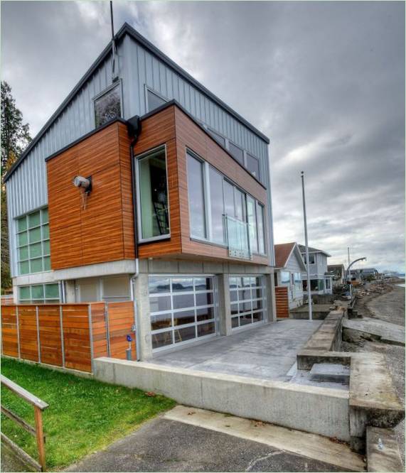 Návrh domu The Tsunami House od Designs Northwest Architects na ostrově Camano Island
